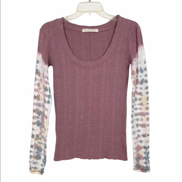 Free People Big Sur Long Sleeve T-Shirt Misty Size Small - Picture 3 of 7